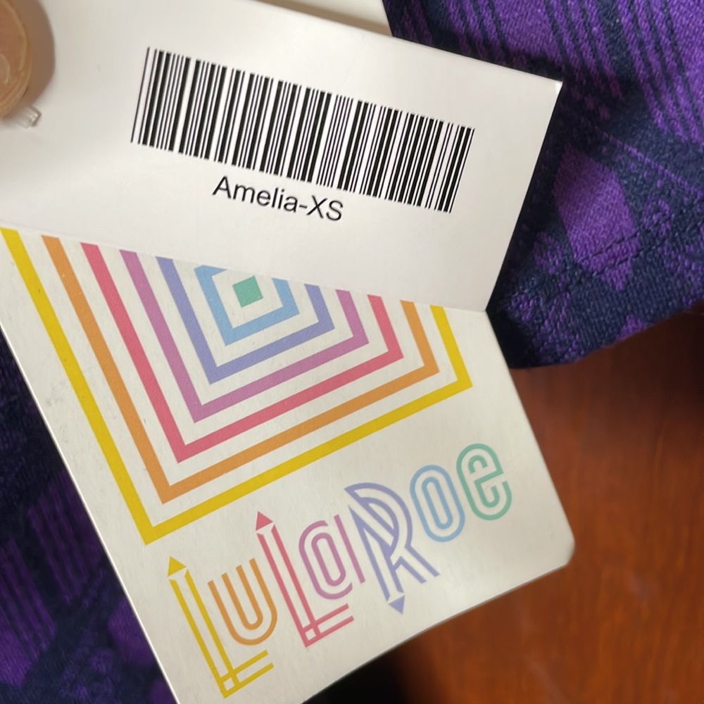 Clearance LuLaRoe Amelia Dress XS - Picture 4 of 5
